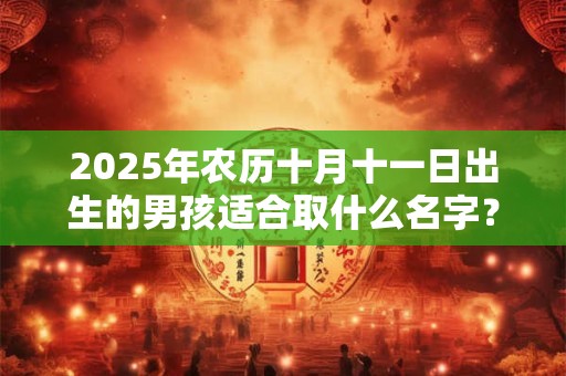 2025年农历十月十一日出生的男孩适合取什么名字？命运如何？