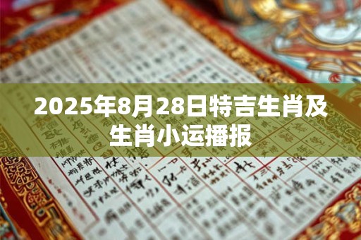 2025年8月28日特吉生肖及生肖小运播报