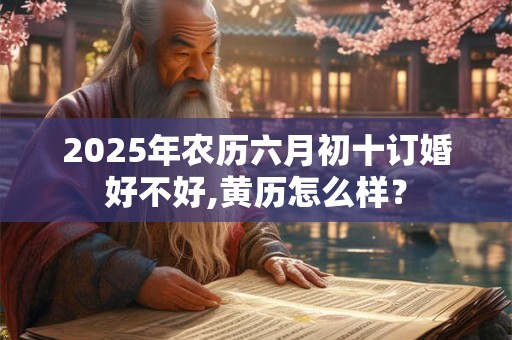 2025年农历六月初十订婚好不好,黄历怎么样？
