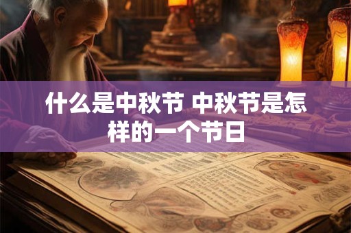 什么是中秋节 中秋节是怎样的一个节日