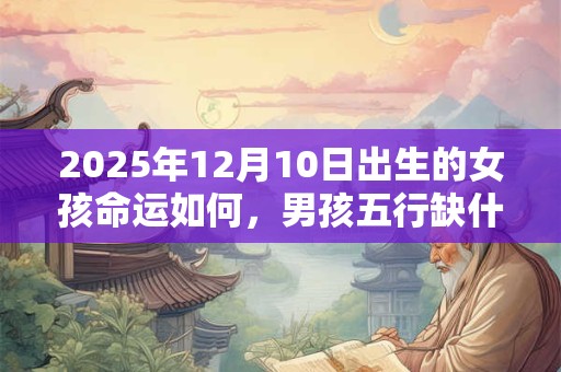 2025年12月10日出生的女孩命运如何，男孩五行缺什么