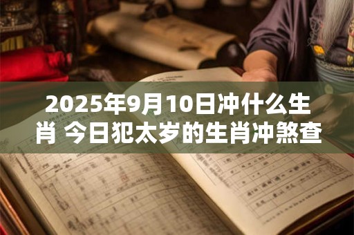 2025年9月10日冲什么生肖 今日犯太岁的生肖冲煞查询: 2025年9月10日冲什么生肖 今日犯太岁的生肖冲煞查询:
