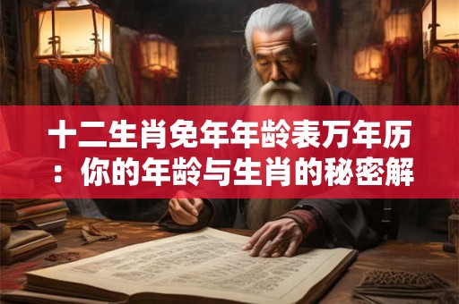 十二生肖免年年龄表万年历：你的年龄与生肖的秘密解读