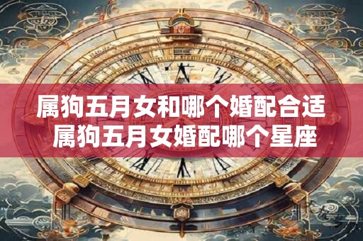 属狗五月女和哪个婚配合适 属狗五月女婚配哪个星座合适