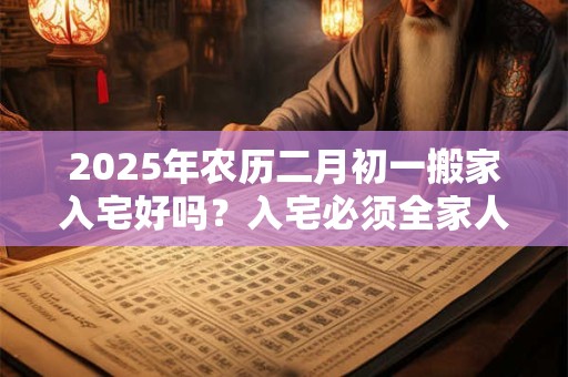 2025年农历二月初一搬家入宅好吗？入宅必须全家人到场吗？