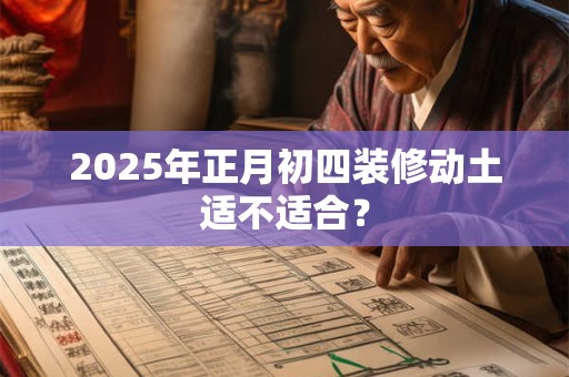 2025年正月初四装修动土适不适合？