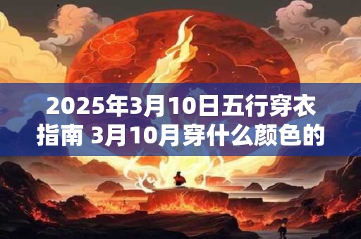 2026年3月10日五行穿衣指南 3月10月穿什么颜色的衣服