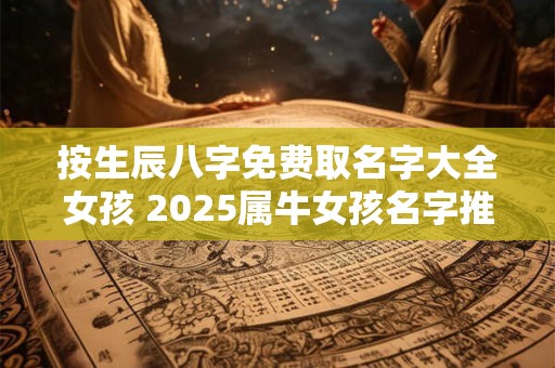 按生辰八字免费取名字大全女孩 2025属牛女孩名字推荐