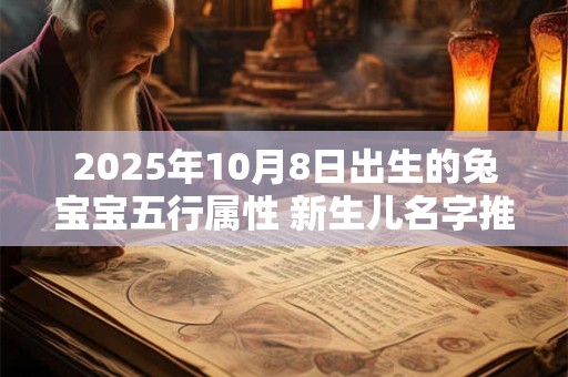 2025年10月8日出生的兔宝宝五行属性 新生儿名字推荐