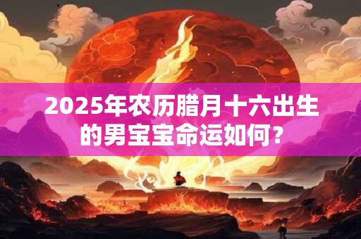 2025年农历腊月十六出生的男宝宝命运如何？