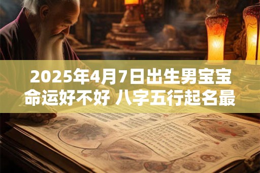 2025年4月7日出生男宝宝命运好不好 八字五行起名最全款