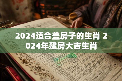 2024适合盖房子的生肖 2024年建房大吉生肖