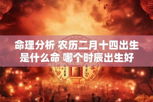 命理分析 农历二月十四出生是什么命 哪个时辰出生好 命理分析 农历二月十四出生是什么命 哪个时辰出生好