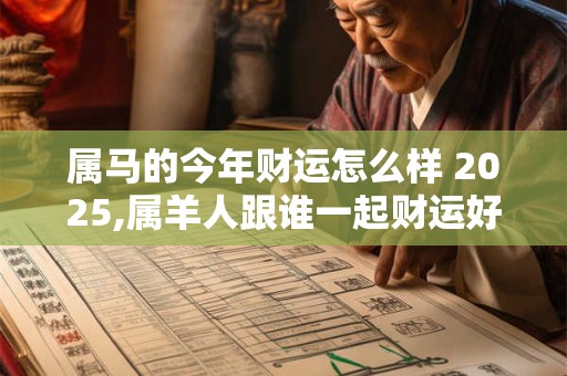 属马的今年财运怎么样 2025,属羊人跟谁一起财运好