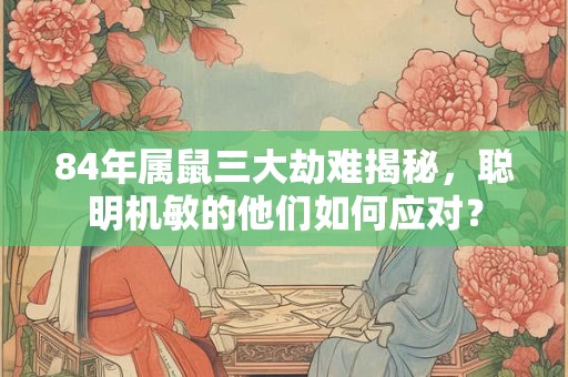 84年属鼠三大劫难揭秘，聪明机敏的他们如何应对？