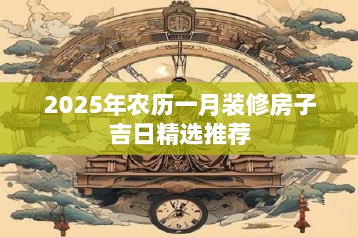 2025年农历一月装修房子吉日精选推荐 2025年农历一月装修房子吉日精选推荐