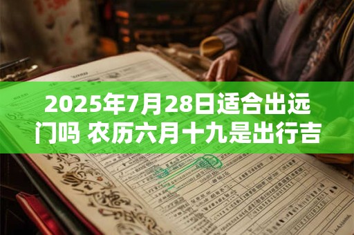 2025年7月28日适合出远门吗 农历六月十九是出行吉日吗