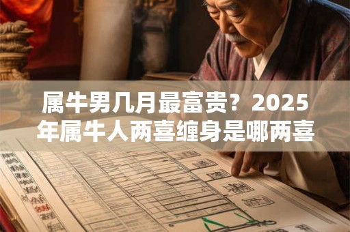 属牛男几月最富贵？2025年属牛人两喜缠身是哪两喜？