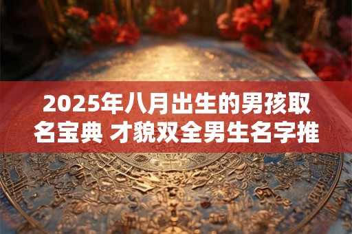 2025年八月出生的男孩取名宝典 才貌双全男生名字推荐