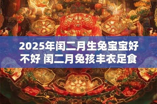 2025年闰二月生兔宝宝好不好 闰二月兔孩丰衣足食惹人喜爱