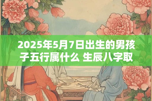 2025年5月7日出生的男孩子五行属什么 生辰八字取名