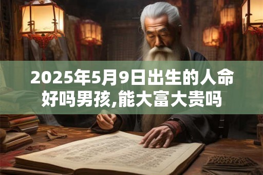 2025年5月9日出生的人命好吗男孩,能大富大贵吗