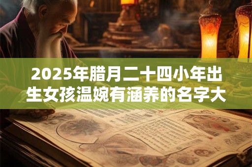 2025年腊月二十四小年出生女孩温婉有涵养的名字大全集