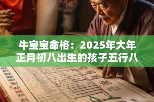 牛宝宝命格：2026年大年正月初八出生的孩子五行八字查询