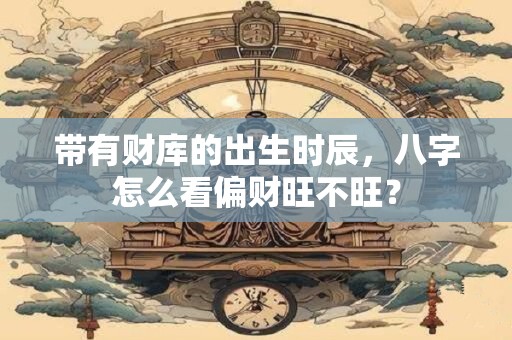 带有财库的出生时辰,八字怎么看偏财旺不旺? 带有财库的出生时辰,八字怎么看偏财旺不旺?
