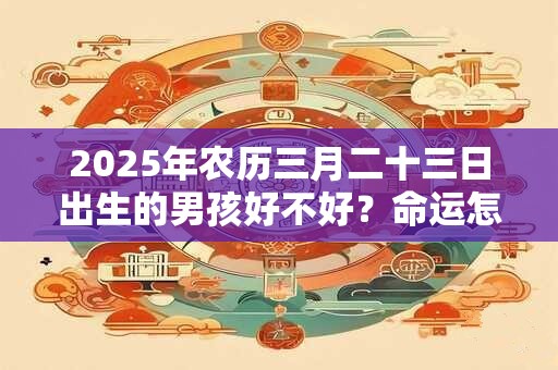 2025年农历三月二十三日出生的男孩好不好？命运怎么样？