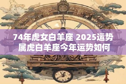 74年虎女白羊座 2025运势 属虎白羊座今年运势如何
