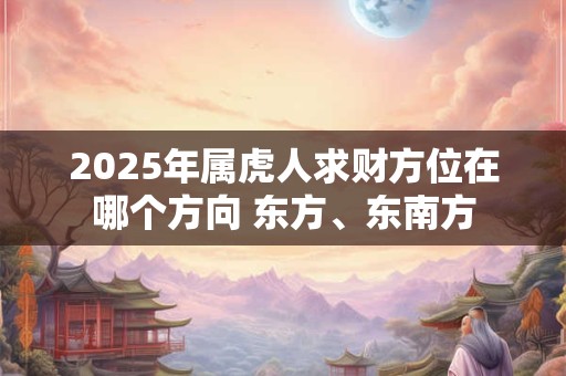 2025年属虎人求财方位在哪个方向 东方、东南方