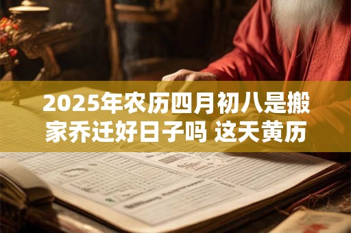 2025年农历四月初八是搬家乔迁好日子吗 这天黄历宜忌