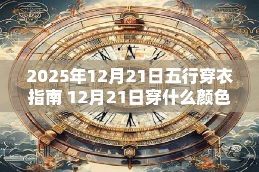 2025年12月21日五行穿衣指南 12月21日穿什么颜色的衣服 2025年12月21日五行穿衣指南 12月21日穿什么颜色的衣服