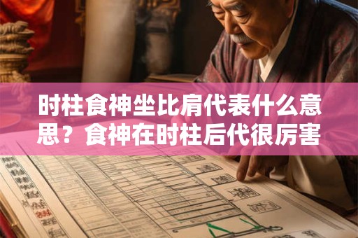 时柱食神坐比肩代表什么意思？食神在时柱后代很厉害吗？
