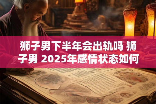 狮子男下半年会出轨吗 狮子男 2025年感情状态如何