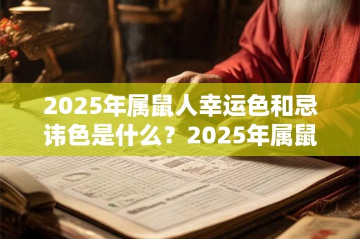 2025年属鼠人幸运色和忌讳色是什么？2025年属鼠人有哪些忌讳？