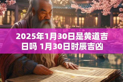 2025年1月30日是黄道吉日吗 1月30日时辰吉凶