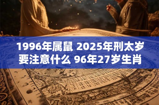 1996年属鼠 2025年刑太岁要注意什么 96年27岁生肖鼠逢兔年运势如何