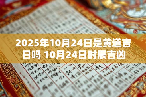 2026年10月24日是黄道吉日吗 10月24日时辰吉凶