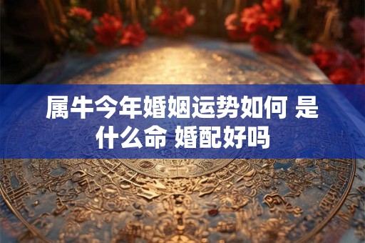 属牛今年婚姻运势如何 是什么命 婚配好吗