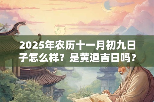 2025年农历十一月初九日子怎么样？是黄道吉日吗？