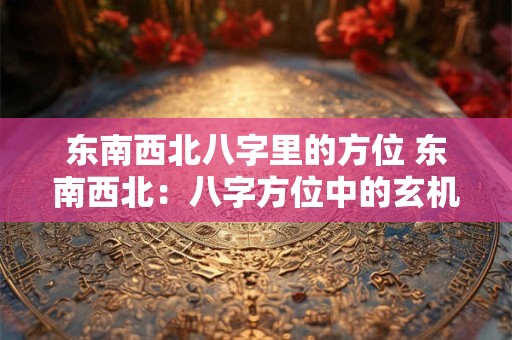 东南西北八字里的方位 东南西北:八字方位中的玄机与奥秘 东南西北八字里的方位 东南西北:八字方位中的玄机与奥秘