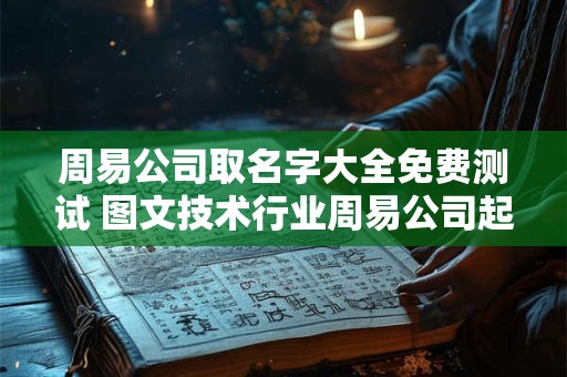 周易公司取名字大全免费测试 图文技术行业周易公司起名字大全免费