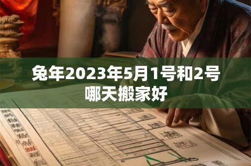 兔年2023年5月1号和2号哪天搬家好
