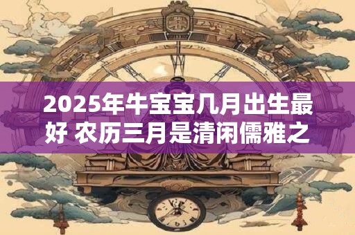 2025年牛宝宝几月出生最好 农历三月是清闲儒雅之辈
