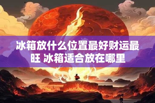 冰箱放什么位置最好财运最旺 冰箱适合放在哪里