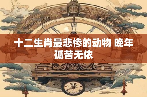 十二生肖最悲惨的动物 晚年孤苦无依