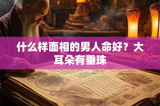 什么样面相的男人命好？大耳朵有垂珠