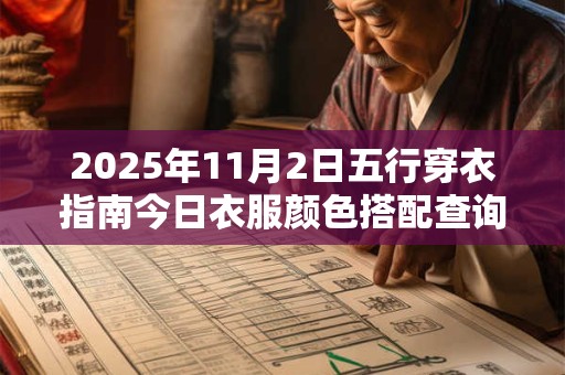 2025年11月2日五行穿衣指南今日衣服颜色搭配查询
